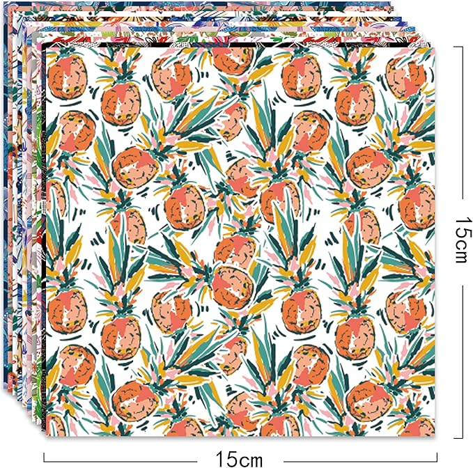 Origami Paper Kit 50 Sheets 6 Inch Square Double Sided Color 10 Vivid Colors - Image 3