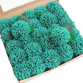 Floroom Artificial Dahlia Flowers 25pcs Real Looking Teal Green Foam Fake Roses by Floroom