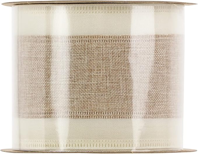 MEEDEE Burlap Wired Ribbon - Image 9