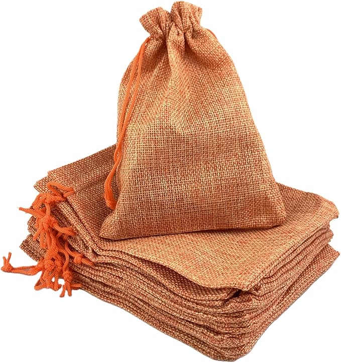 Palmhomee Pack of 25 Burlap Gift Bags by Palmhomee