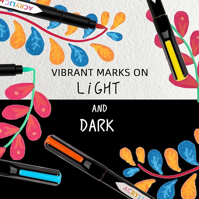TBC The Best Crafts Acrylic Paint Markers, Big Volume Ink, Waterproof, Suitable - Image 2