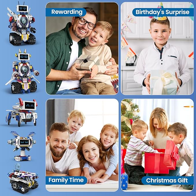 5-in-1 STEM Robot Building Kit for Kids Ages 8-16, Remote & App Controlled - Image 5