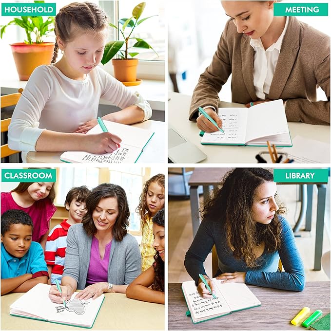 feela 5 Pack Notebooks Journals Bulk, Hardcover Notebook Classic Ruled Lined - Image 7