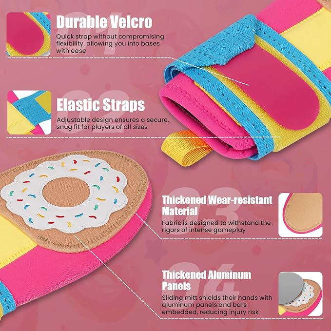Baseball Sliding Mitt - Sliding Mitt for Youth - Drippy Drip Accessory Gingerbread Man, Coco, Scary HaHa - Softball