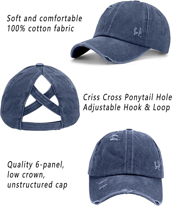 ZTL Women's High Ponytail Baseball Cap Performance Running Hat Quick Dry Mesh Sports Cap Unstructured Dad Trucker Hats