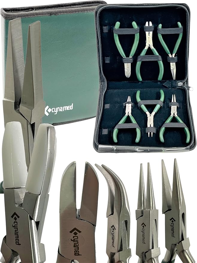 Premium 7-Pcs Jewelers Pliers Set Jewelry Tools Kit -Jewelry Making Pliers Tools - Image 2