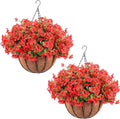 Hananona 24 Pcs Artficial Outdoor Flowers by HANANONA