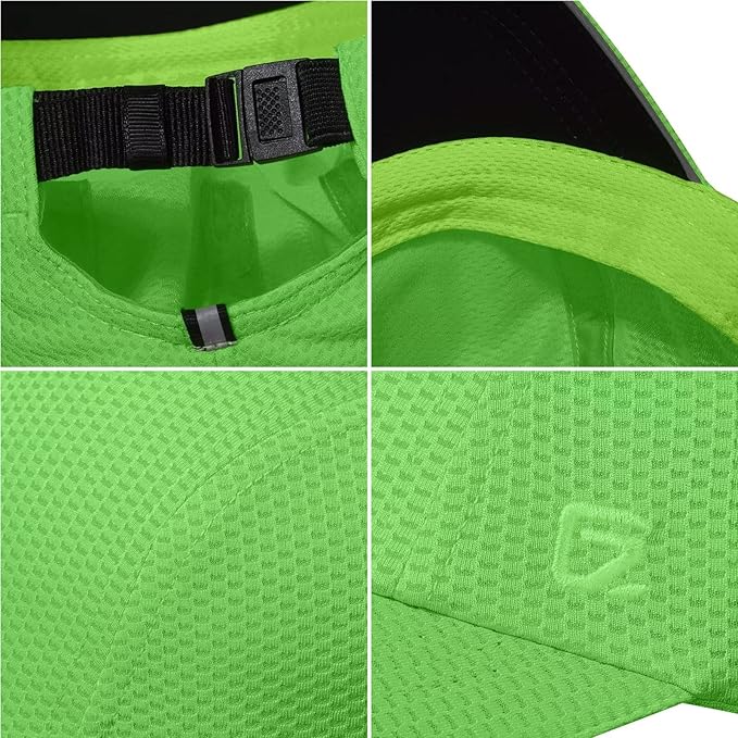 GADIEMKENSD Women's Race Day Running Cap Performance Mesh Hat - Excellent Ventilation, Lightweight, Reflective Safety