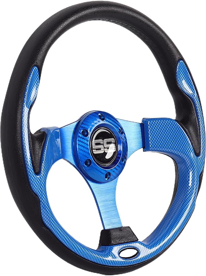 Golf Cart Steering Wheel 12.5 inch Universal for Club Car DS Precedent Tempo EZGO RXV TXT Yamaha