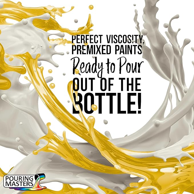 Pouring Masters Sunflower Yellow Ready to Pour Acrylic Pouring Paint - Image 2