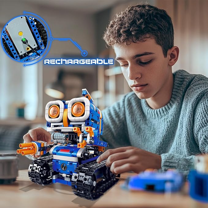 5in1 STEM Robot Building Kit, Science Kit Coding Robots Toy Set, Birthday Gifts - Image 5