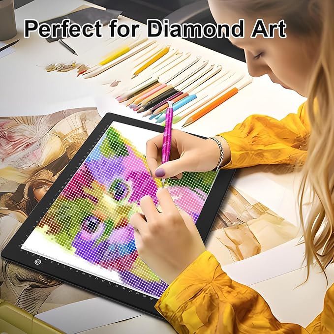 A4 Light Box for tracing, Ultra-Thin Magnetic led Light pad for Drawing - Image 6