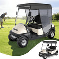 Golf Cart Sun Shade Cover for Club Car Precedent DS EZGO TXT RXV EXCAR 2 Passenger 59" Roof UV Breathable Mesh Sunshade Curtain Gray