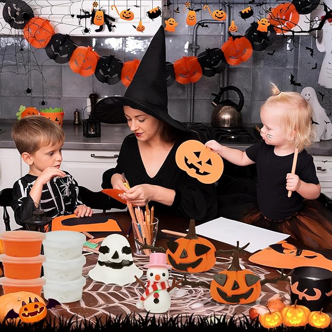 YOGFIT 36 Pack Halloween Pumpkin DIY Craft Clay Kit - Image 6