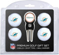 Team Golf NFL Regulation Size Golf Balls (4 Count) & Divot Tool with Removable Double-Sided Magnetic Marker