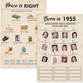 70th Birthday Party Games, Born in 1955 Games Bundle, Birthday Party Supplies by QUPT