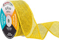 Mandala Crafts Yellow Burlap Ribbon 1.5 Inches Wide Jute Ribbons by MandalaCrafts