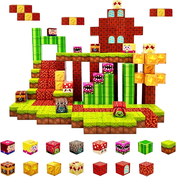 Magnetic Blocks Building Toys for Kids: 48PCS Magnetic Blocks for Kids Ages 4-8 by Aleath