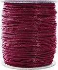Mandala Crafts 1.5mm 109 Yards Maroon Cotton Waxed Cord by MandalaCrafts