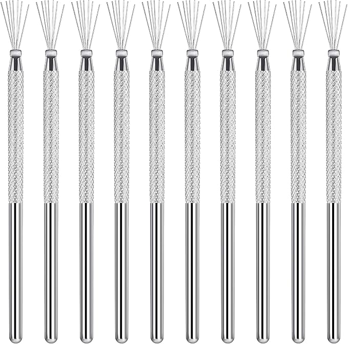 10 Pcs Needle Tools for Clay, Clay Modeling Tools, Seven Needles Wire Texture by Lusofie