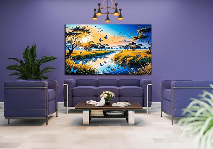 SpiritualHands Fantastic Scenery Tempered Glass Wall Art Painting - Image 7