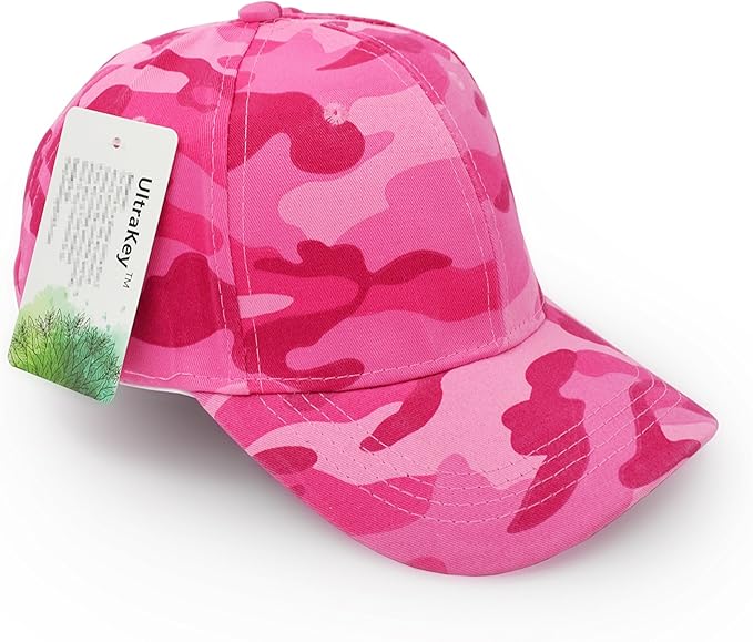 UltraKey Mens Womens Army Military Baseball Cap Camouflage Hats for Hunting Fishing Outdoor Activities