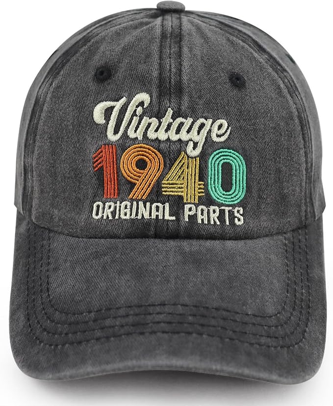 90th 80th 70th 60th 50th 40th 30th Birthday Gifts for Women Men, Vintage 1936 1946 1956 1966 1976 1986 1996 Hat