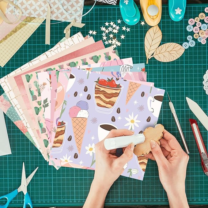 48 Sheets 24 Designs Scrapbook Paper Pad, Scrapbooking DIY Decorative - Image 8