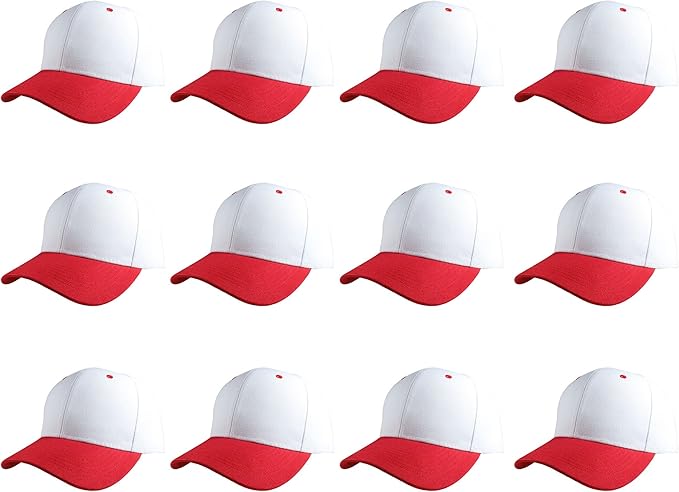 Gelante Plain Blank Baseball Caps Adjustable Back Strap Wholesale LOT 12 PC'S