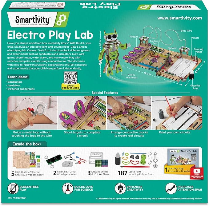 Smartivity Electro Play Lab for Kids Ages 8, 14 Years Old I Electricity Kit - Image 8