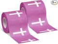 MiniInflat 2 Pcs Christian Cross Athletic Tape Sports Tape 2in x 23ft Religion Jesus Wrist Wrap for Soccer Football Baseball, Gift for Graduation Teacher Nurses Week Pentecost(Purple,Crosses)