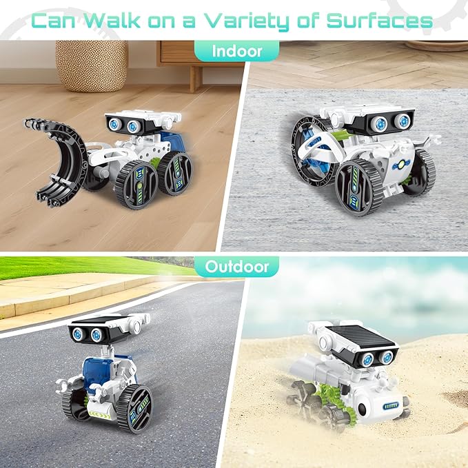 12-in-1 Solar Robot Kit for Kids 8-12, STEM Educational Building Toys - Image 4
