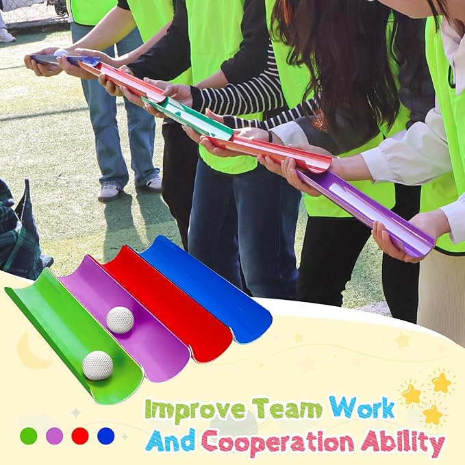 KINDEN Team Building Exercise Activities Pipeline Kit Group Games, Half Pipes - Image 6