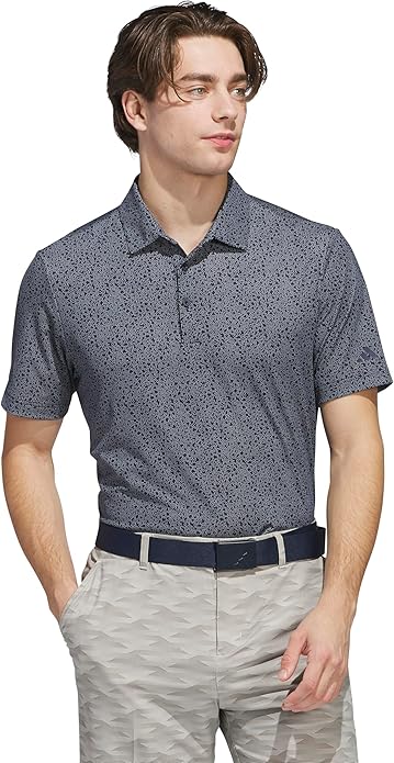adidas Mens Ultimate365 Mini Bunker Polo Shirt