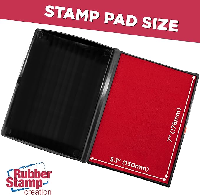 Large Premium Red Ink Stamp Pad - Image 3