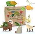 Nature Wooden Toys Locomo Family II Animal Figures Waldorf Open-Ended by TaksaToys