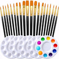 Halloween Paint Brushes Palettes Set by DUGATO, 2 Packs/20pcs Round Pointed Tip by DUGATO