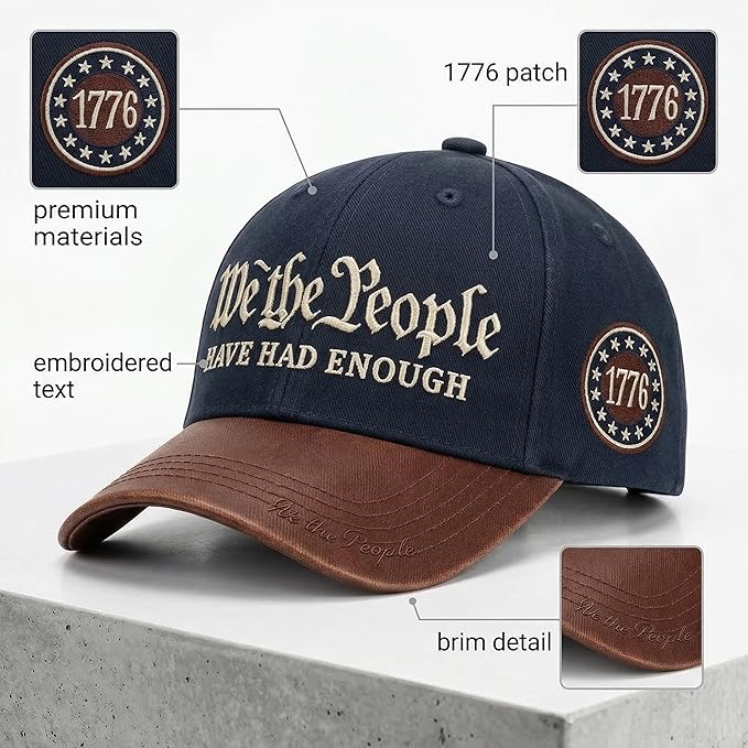 USA 250th Anniversary Hat, Adjustable 250th Anniversary Printed Patriotic Baseball Caps, Tribute Retro Washed Hat