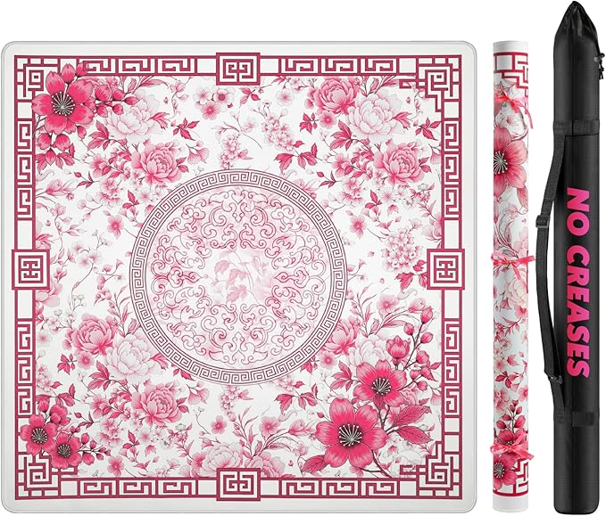 Mahjong Mat for Table 33x33 Inch, Noise-Reducing American Mahjong Mat, Mahjong by Unknown