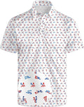 Golf Polo Shirts for Men Funny Print Short Sleeve Golf Shirts Performance Golf Polos