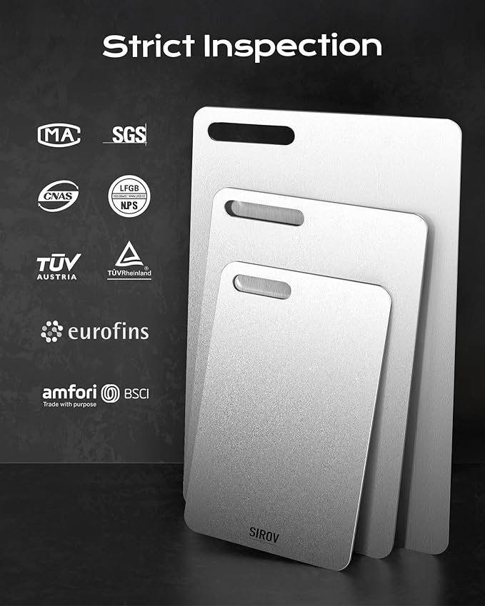 Titanium Cutting Board, 100% Pure Titanium Kitchen Cutting Board, Non-Toxic & - Image 7
