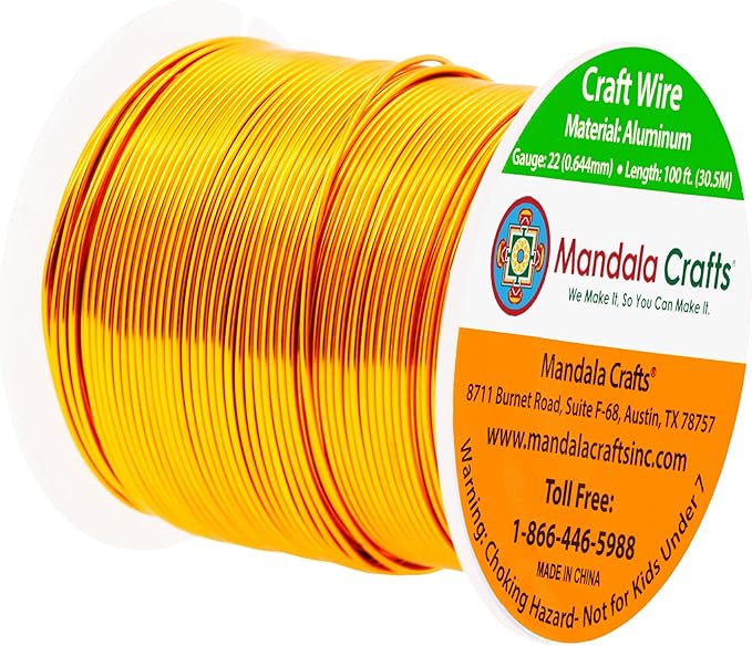 Mandala Crafts 22 Gauge Anodized Aluminum Craft Wire - Image 2