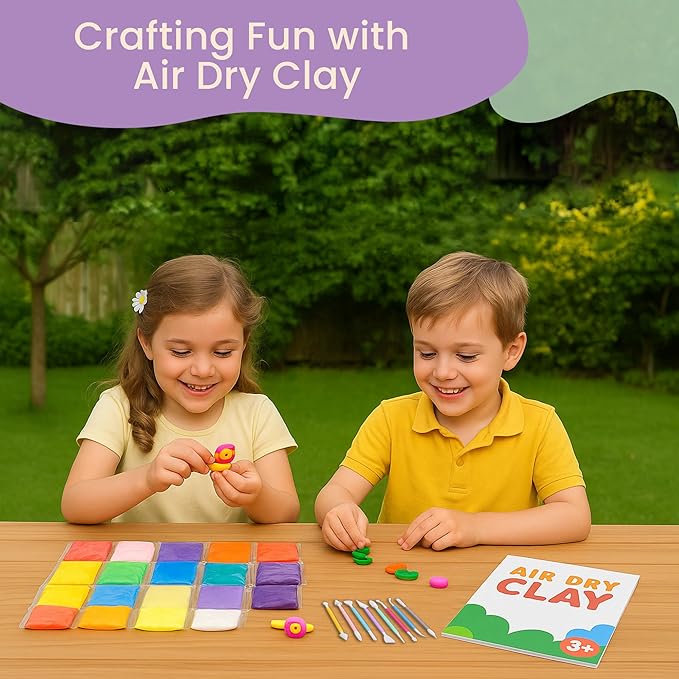 Air Dry Clay Kit – 24 Colors Soft Lightweight Air Clay - Image 7