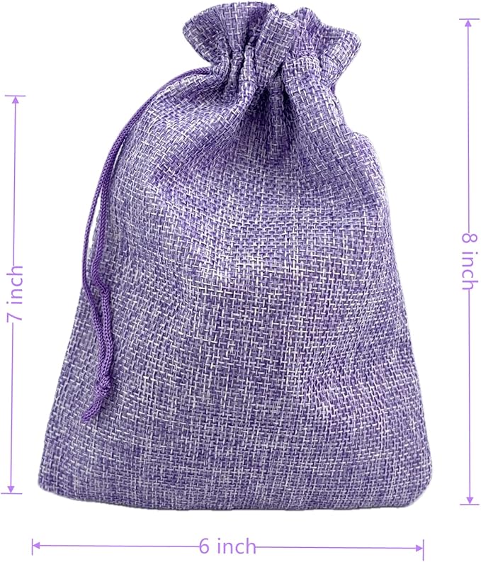 Palmhomee Pack of 25 Burlap Gift Bags - Image 3