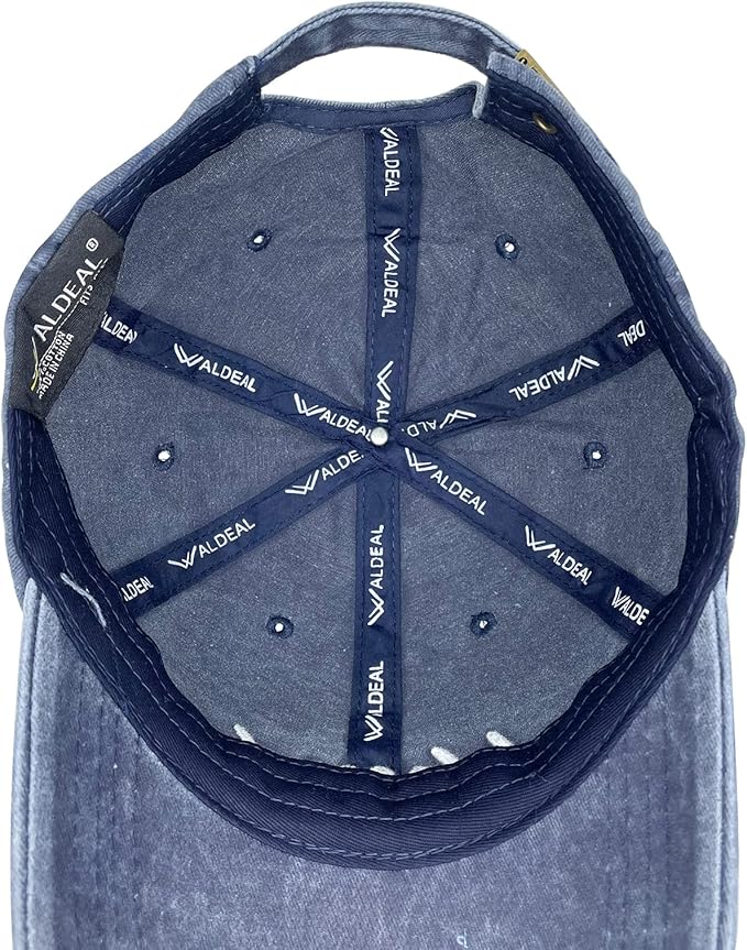 Waldeal Women's Embroidered Dad Hat, Adjustable Vintage Washed Cotton Baseball Cap for Men