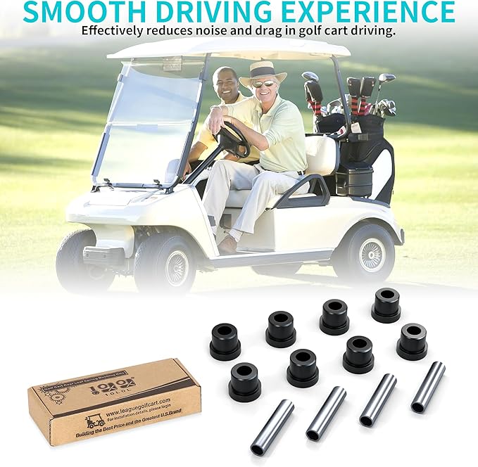 10L0L Golf Cart Rear Spring Bushing Kit for EZGO TXT & Medalist 1994-up, Club Car DS 1981-up