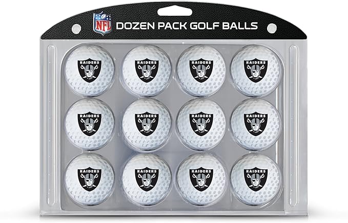 Team Golf NFL Dozen Regulation Size Golf Balls, 12 Pack, Full Color Durable Team Imprint