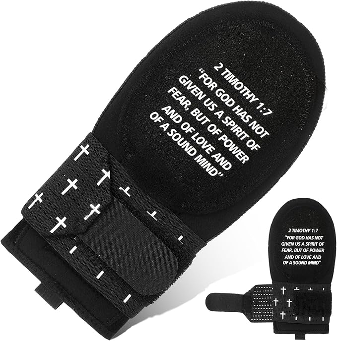 Geyoga Christian Sliding Mitt Cross Baseball Softball Religious Glove Sliding Mitt Baseball Guard Accessories and Protective Gear Left/Right Hands - Hand and Wrist Protection