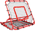 Storgem Baseball Softball Rebounder Net, Pitch Back Rebound Net,Soccer Rebound Net, Fielding Rebounder,Double Sided Adjustable Multi-Sports Pitching Rebound Net for Throwing Practice