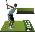 RIKADE Golf Mat - 5x4ft & 6x4ft 26mm-31mm Golf Hitting Mat for Simulators, Backyard, Garage, Indoor & Outdoor Use, Features Dual-Turf Mats with Ball Tray for Chipping and Swing Training